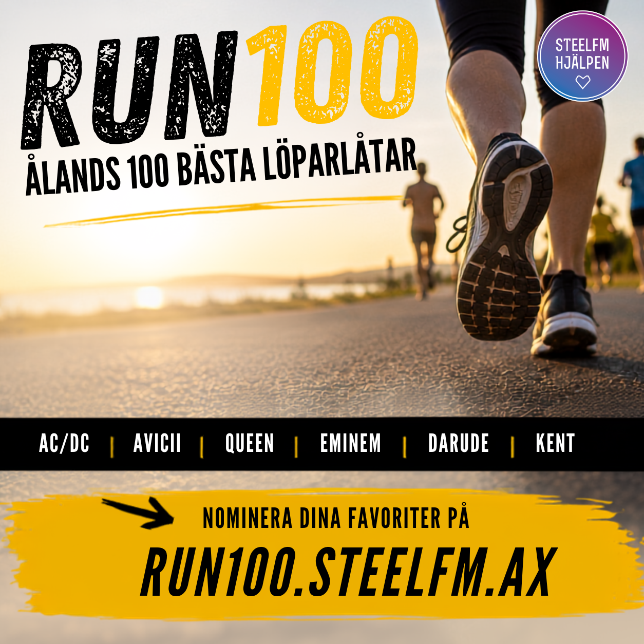 Steel FM RUN 100 — Ålands 100 bästa löparlåtar